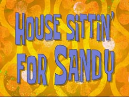 House Sittin' For Sandy Picture Of Cartoon