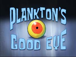 Plankton's Good Eye Picture Of Cartoon