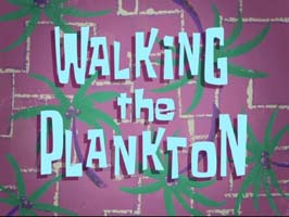 Walking The Plankton Picture Of Cartoon