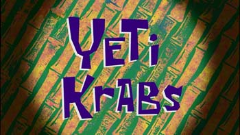 Yeti Krabs Picture Of Cartoon