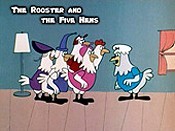 The Rooster and the Five Hens Picture Of The Cartoon