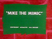 Mike The Mimic Pictures To Cartoon