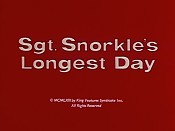 Sgt. Snorkle's Longest Day Cartoon Pictures