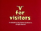 'V' For Visitors Cartoon Pictures