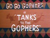 Tanks To The Gophers Picture Of Cartoon