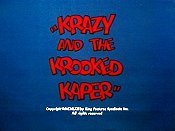 Krazy And The Krooked Kaper Pictures Cartoons