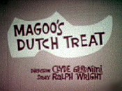 Magoo's Dutch Treat Picture Of Cartoon