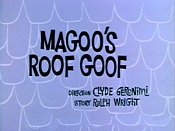 Magoo's Roof Goof Cartoon Pictures