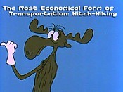 The Most Economical Form of Transportation: Hitch-Hiking Pictures In Cartoon