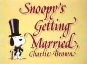 Snoopy's Getting Married, Charlie Brown Pictures Of Cartoons