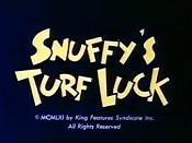 Snuffy's Turf Luck Pictures Cartoons