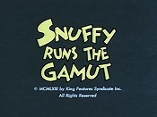 Snuffy Runs The Gamut Pictures Cartoons