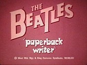 Paperback Writer Picture Into Cartoon