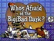 Who's Afraid Of The Big, Bad Dark? Cartoon Picture