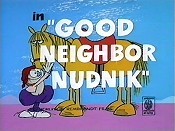 Good Neighbor Nudnik Cartoon Character Picture