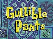 Gullible Pants Picture Of Cartoon