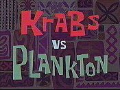 Krabs Vs Plankton Cartoon Character Picture