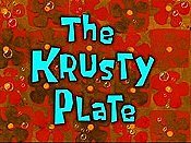 The Krusty Plate Picture Of Cartoon