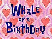 Whale Of A Birthday Cartoon Character Picture