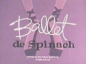 Ballet de Spinach Cartoon Picture