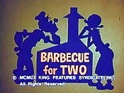 Barbecue For Two Cartoon Picture