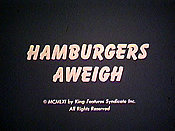 Hamburgers Aweigh Cartoon Picture