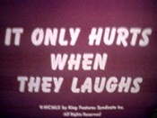 It Only Hurts When They Laughs Cartoon Picture