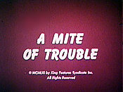 A Mite Of Trouble Picture Into Cartoon