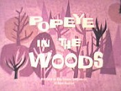 Popeye In The Woods Cartoon Picture