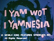 I Yam Wot I Yamnesia Cartoon Picture