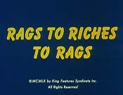 Rags To Riches To Rags Cartoon Picture