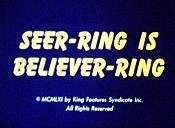 Seer-Ring Is Believer-Ring Picture Into Cartoon