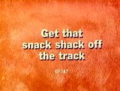 Get That Snack Shack Off The Track Cartoon Character Picture