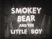 Smokey Bear And The Little Boy Picture Of Cartoon