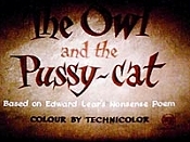 The Owl And The Pussy-Cat Picture Into Cartoon