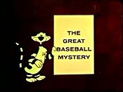 The Great Baseball Mystery Cartoons Picture