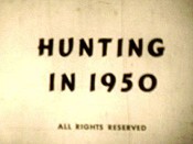Hunting In 1950 Picture Of Cartoon