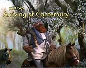 Arriving at Canterbury Cartoon Picture