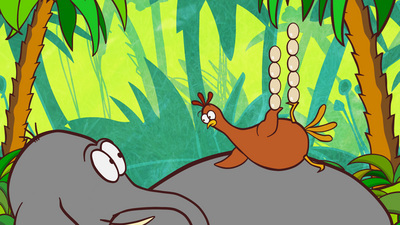 La Poule, l'lphant et le Serpent (The Chicken, The Elephant and the Serpent) Cartoons Picture