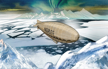 Amundsen & Nobile Cartoon Pictures