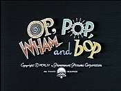 Op, Pop, Wham And Bop Picture Into Cartoon