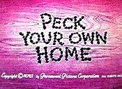 Peck Your Own Home Cartoons Picture