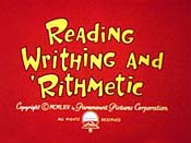 Reading Writhing And 'Rithmetic Cartoon Pictures