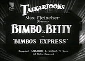Bimbo's Express Picture Into Cartoon