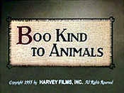 Boo Kind To Animals Picture To Cartoon