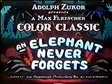 An Elephant Never Forgets Cartoon Character Picture