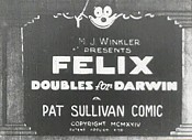Felix Doubles For Darwin Picture Of The Cartoon