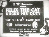 Felix Ducks His Duty Cartoon Picture