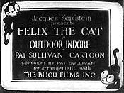 Felix The Cat In Outdoor Indore Cartoon Picture