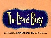 The Lion's Busy Cartoons Picture